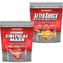 Myogenix Critical Mass Strawberry 5 lbs and Aftershock Orange Creamsicle 6 lbs – Critical Mass: Whey Protein Powder, Creatine & Glutamine – Aftershock: Recovery Carbohydrates, Protein Powder, & Aminos