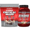 Myogenix Critical Mass Cookies & Cream and Aftershock Fruit Punch 3 lbs – Critical Mass: Whey Protein Powder, Creatine & Glutamine – Aftershock: Recovery Carbohydrates, Protein Powder, & Aminos Stack