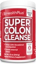 Health Plus Super Colon Cleanse, 12 Oz Powder, 68 Servings - Natural Detox, Digestive Constipatio Relief, Gentle Gut Cleanse Psyllium Husk & Senna Leaf