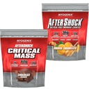 Myogenix Critical Mass Chocolate 5 lbs & Aftershock Orange Creamsicle 6 lbs – Critical Mass: Whey Protein Powder, Creatine & Glutamine – Aftershock: Recovery Carbs, Protein Powder & Aminos Stack