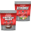 Myogenix Critical Mass Chocolate 5 lbs & Aftershock Fruit Punch 6 lbs – Critical Mass: Whey Protein Powder, Creatine & Glutamine – Aftershock: Recovery Carbohydrates, Protein Powder, & Aminos Stack