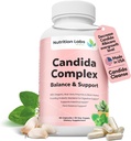 Candida ניקוי תוסף עבור Balance & Support, Candidase Detox, Women & Men. Gut Health & פלורה, רמת pH, Intestinal Health Lactospore® Probiotics Anti Yeast Overgrowth W / Oregano, Caprylic Acid
