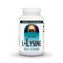 Source Naturals L-Lysine Free Form -Amino Acid Supplement Supports Energy Formation & Collagen - 100 Capsules