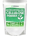 XPRS Nutra Microcrystalline Cellulose Powder - Odorless Cellulose Fiber Powder - 100% Pure Powdered Cellulose Supplement is an Insoluble Fiber for Pill Binder Mix and Cellulose Paste (1.10 Pounds)