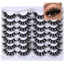 14 Pairs Thick Long Lashes False Eye Lashes Mega Look 5D Volume Dramatic 24mm Waterproof 100D Eyelash Clusters Soft Fake Eyelashes Pack by Yaiseiko