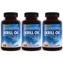 BioEmblem 3 Pack Antarctic Krill Oil 1000mg Softgels, Omega-3s Oil with High Levels of EPA + DHA, Astaxanthin, and Phospholipids, Supports Brain Health, 180-Count Non-GMO, Gluten Free, 90 Days Supply