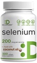 DEAL Supplement Selenium for Women & Men 200mcg Per Serving, 300 Softgels | Thyroid Support* | L-Selenomethionine Form | Made with Coconut Oil | Non-GMO, Gluten Free