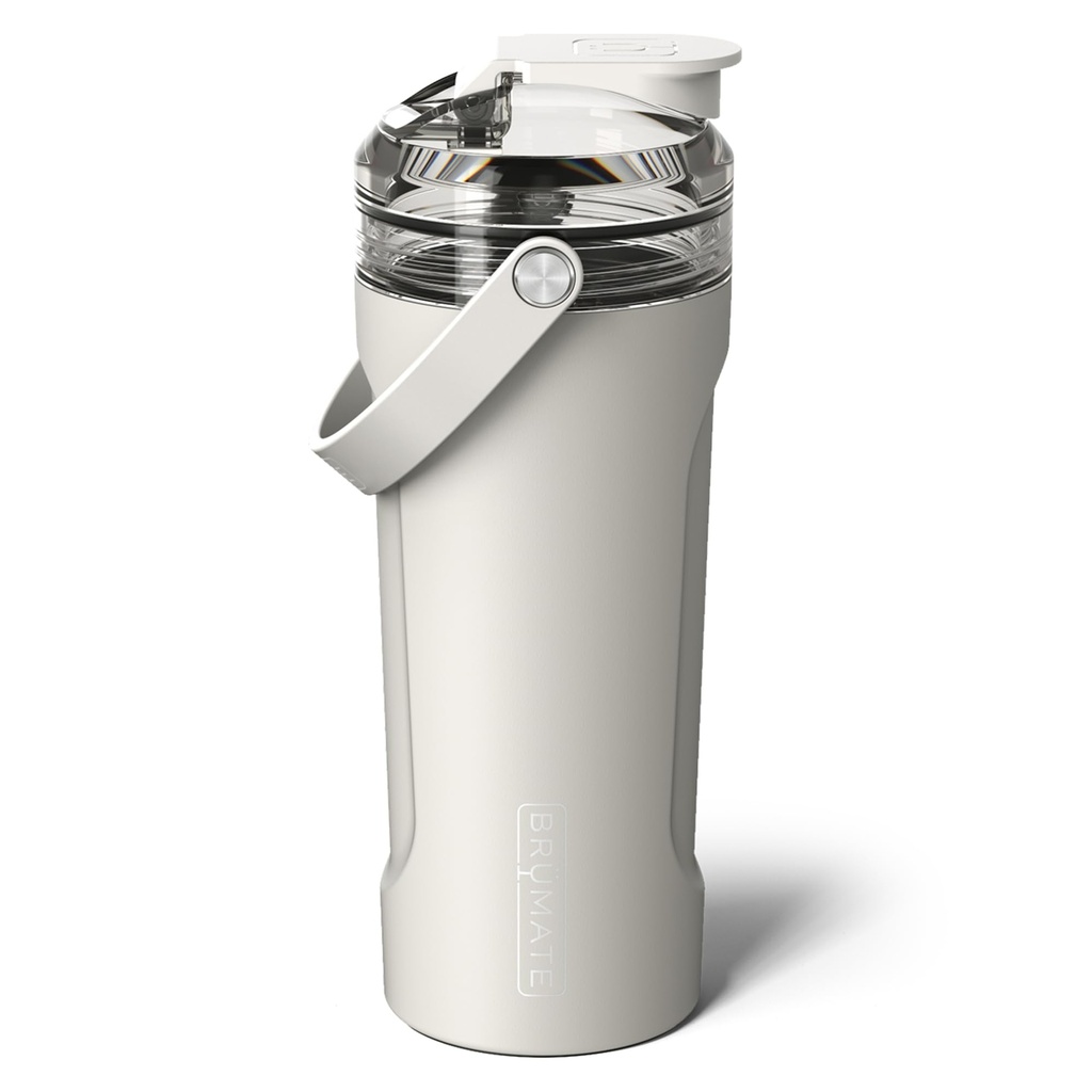 BrüMate MultiShaker Blender Shaker Bottle | 100% Leakproof Insulated Stainless Steel | Pre Workout and Protein Shaker Bottle for the Gym | 26oz (Dune)