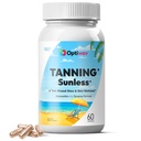 Tanning Pills for Men Women - Self Tan Capsules that Work Fast Without Sun - Natural Oral Melanin Supplement Pill for Sunless Healthy Tan Golden Glow - Gluten Free Vegan Non-GMO