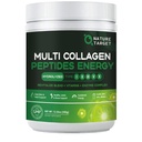 NATURE TARGET Collagen Powder for Women, Multi Collagen Peptides with Multivitamin & Digestive Enzyme Energy Blend, Supports Skin Hair, Nail & Joint, Non-GMO, 35 Servings