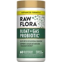 Raw Flora Bloat and Gas Probiotic for Women & Men | 60 Capsules | Vegan & Gluten Free Supplement