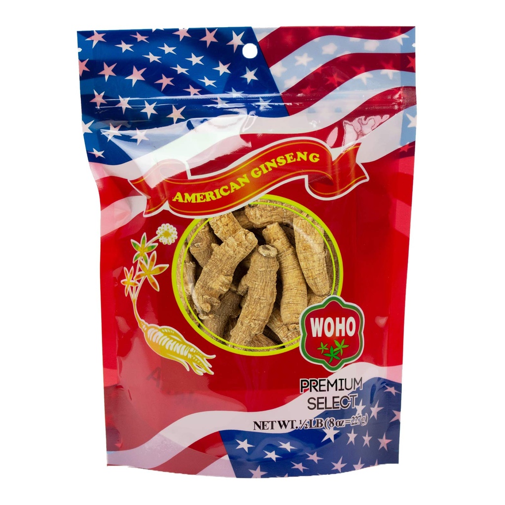 WOHO American Ginseng #130.8 Half Short Extra Large 8oz Bag