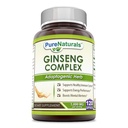 Pure Naturals Ginseng Complex - 1000mg per Serving, 120 Capsules Per Bottle - Supports Healthy Immune Function, Brain Health, Promotes Energy Performance and More