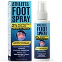 Athletes Foot Spray With Tea Tree Oil | Antifungal Treatment for Athletes Foot, Jock Itch, Ringworm | Soothes Itchy, Irritated Skin on Feet, Groin & Inner Thighs | Relieves Burning | 120ml