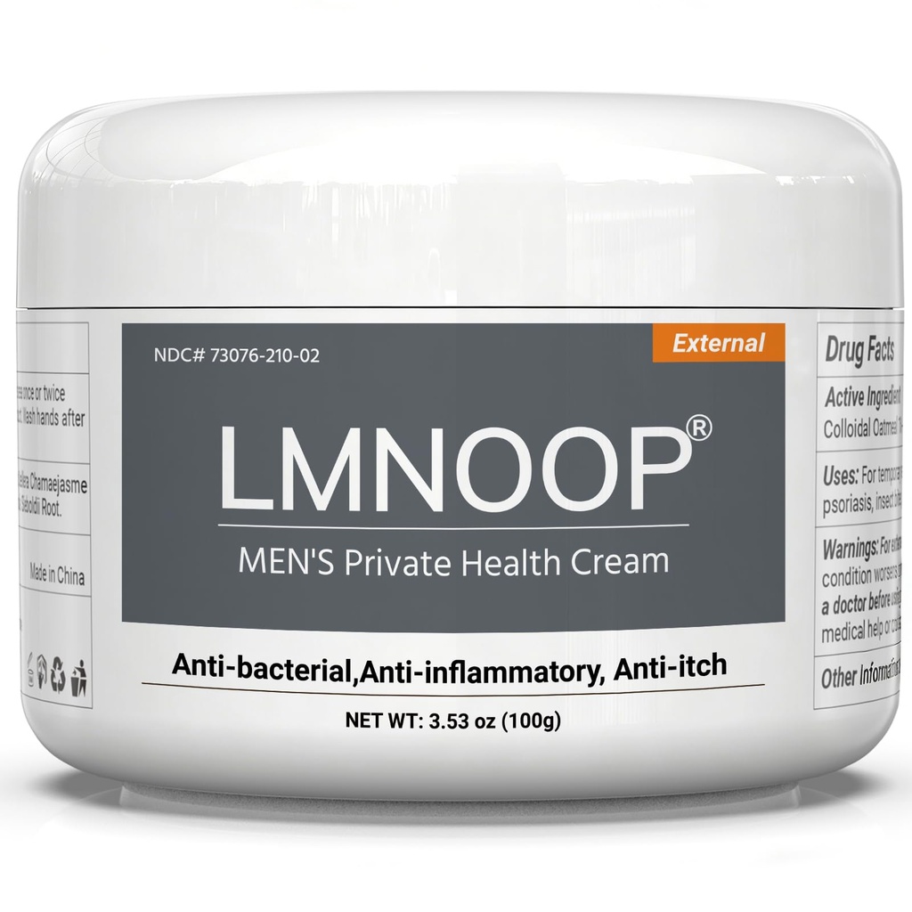 Men's Intimate Health Cream: 100% Natural Herbal Balanitis Treatment for Men – Anti-Inflammatory, Yeast & Jock Itch Relief, Sensitive Skin Safe 3.53oz