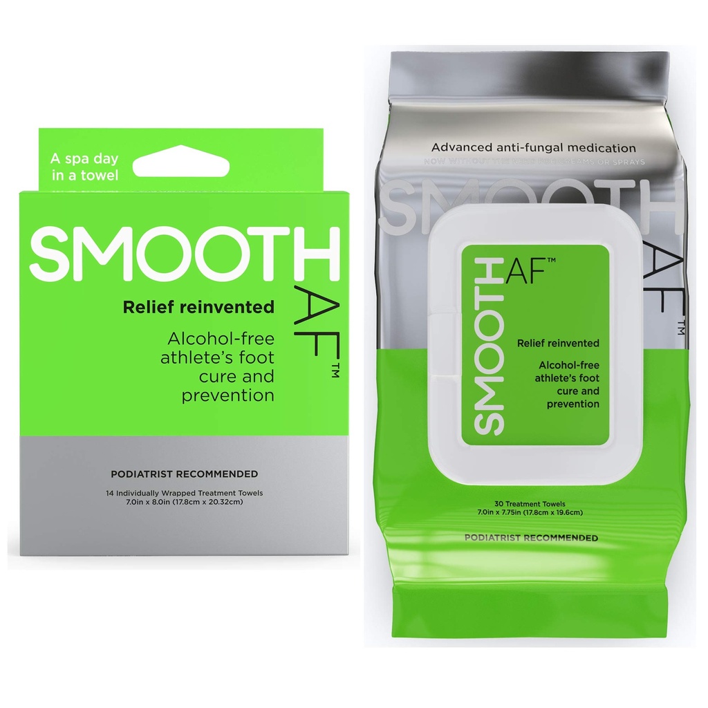 Athlete’s Foot Antifungal (44-Wipes), Tolnaftate 1%, Alcohol-Free, Skin-Repairing Formula with Emollients, Eucalyptus & Menthol, Treats & Prevents Athlete’s Foot, Jock Itch & Ringworm, APMA Approved.