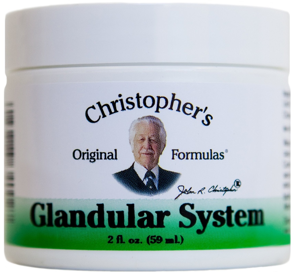 Christopher's Original Formulas Glandular System Ointment – 2 oz – Synergistic Herbal Blend for Glandular Support – Made in the USA