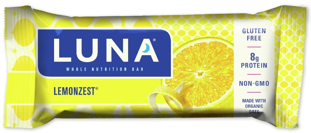 Cliff Bar Luna Lemon Zest Whole Nutrition Bar - Box of 15