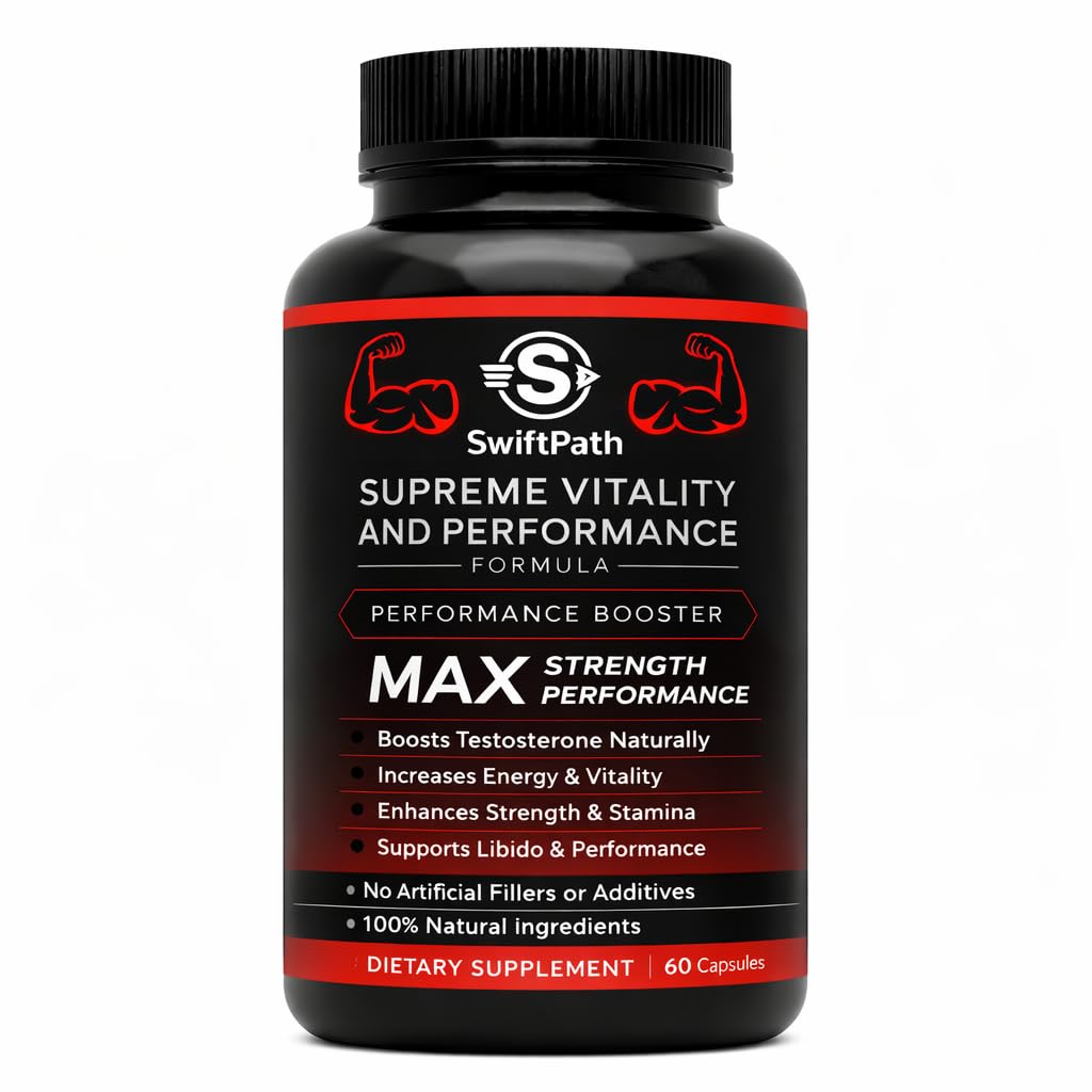 Supreme Vitality for Men – Daily Energy & Wellness Support – Clean, Stimulant-Free Supplement for Active Lifestyle, Endurance & Balance – 60 Capsules