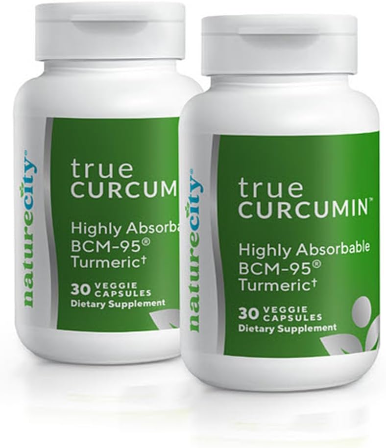 NatureCity True-Curcumin Turmeric Supplements Non-GMO Tumeric і Curcumin 500mg Curcuma Capsules Вітамін Supplements до 700% Підвищений в Absorption (60 день постачання) Підтримує суглоби