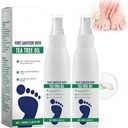 2PCS Foot Sanitizer Spray with Tea Tree Oil,Clear Foot Sanitizer Sprays,Tea Tree Oil Feet Spray, Foot & Shoe Freshness,Quick-Drying & Travel-Friendly,100 ml/3.5 oz