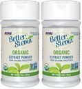 NOW Foods, Certified Organic Better Stevia, Extract Powder, Zero-Calorie Sweetener, Certified Non-GMO, 1-Ounce(Pack of 2)