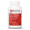 PROTOCOL FOR LIFE BALANCE Red Yeast Rice Plus - Heart Health & Liver Support* - with Coenzyme Q10, Alpha Lipoic Acid & Milk Thistle Extract - Non-GMO & Soy Free - 90 Veg Caps