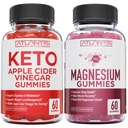 60 Keto Apple Cider Vinegar Gummies Advanced Weight Loss + 60 Magnesium Gummies Formualted with 770 MG Magnesium Citrate.