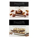 PROTIFIT - Low Calorie Caramel Nut & Remix Vanilla-Choco Protein Bar 2 Pack, High Protein, 15g Protein, Low Carb, Low Sugar, Ideal Protein Compatible, 7 Servings Per Box, (2 Pack)