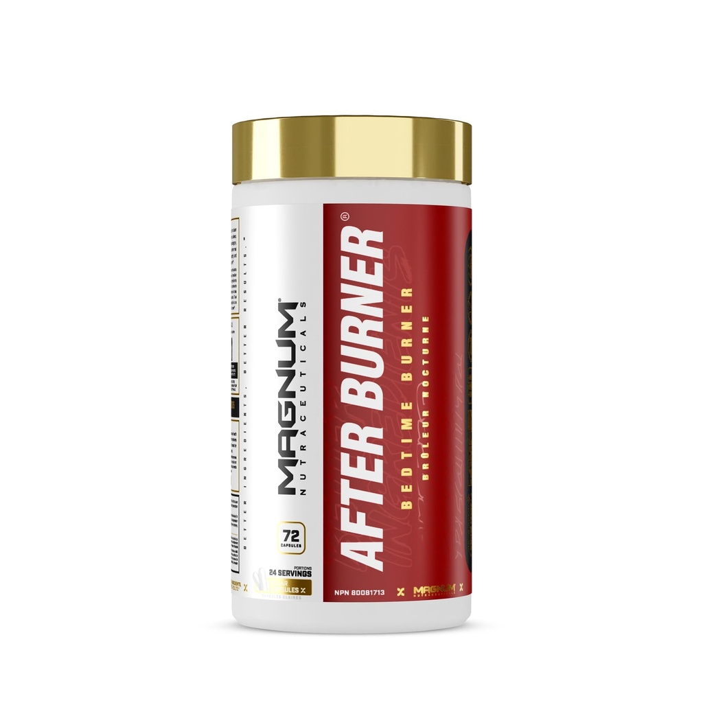 Magnum After Burner Nighttime Weight Management Capsules | Stimulant Free Sleep & Relaxation Support | GABA, L Theanine, No Melatonin | 72 Capsules