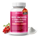 Myo-Inositol, D-Chiro Inositol, Berberine, Ashwagandha & Maca – Support Women’s Health & Mood Balance – 150 Capsules