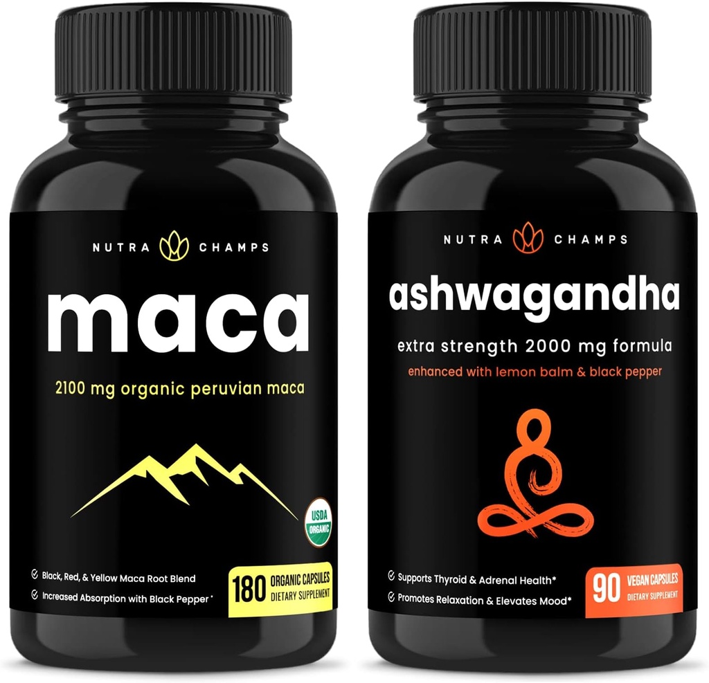 NutraChamps Maca a Ashwagandha Bundle