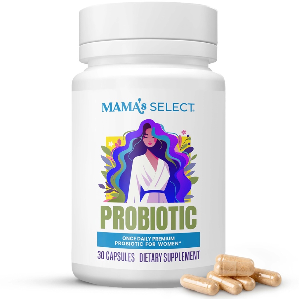 Mama's Select Prenatal Probiotics for Pregnant Women – Pregnancy, Postnatal & Postpartum Support – Aids Lactation, Breastfeeding, Digestion, Morning Sickness, Baby Microbiome – 30 Capsules