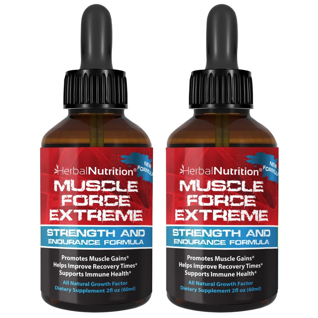 Muscle Force Extreme 2 Bottle Pack 345mg Proprietary Formula Our Strongest Strength and Endurance Spray, Improves Muscle Strength and Recovery Time 2oz Bottles
