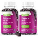 Viteey Prenatal Gummies for Women - Prenatal with Iron | for Pregnancy with Choline & Folic Acid Gummies - Vegetarian, Gluten Free - 120 Count