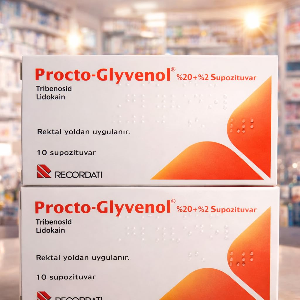 Procto-Glyvenol 10 Suppositories (2 Pack) Italian Brand