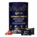 NIUSISE Ashwagandha Gummies with Shilajit 300mg for Women & Men, Zero Sugar ashwagandha Supplements with Maca Root Powder | Organic ashwagandha Extra Strength for Boost Energy 60 Gummies