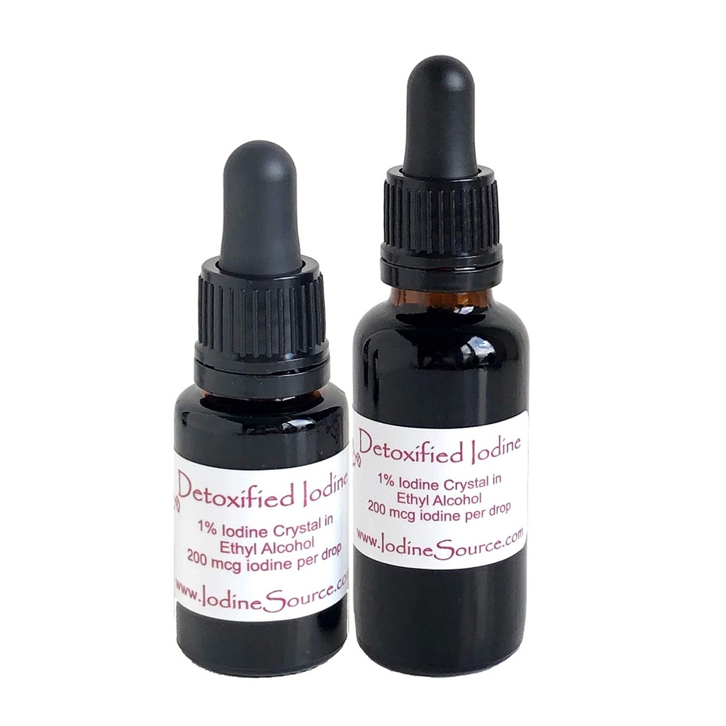 Edgar Cayce Detoxified Iodine - Duo (1oz + 1/2oz Bottle)
