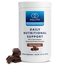 Equilife Daily Nutritional Support, All-in-One Multivitamin Powder, 15G Plant Protein, Supports Wellness Including Energy, Digestion, & Detoxification, Pure Chocolate Flavor, 14 Serving Bottle