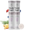 WELLBEING NUTRITION Skin Fuel with Collagen, L-Glutathione, Hyaluronic Acid, Matcha Green Tea, Aloe Vera, Grape Seed, Vitamin C, E - 30 Effervescent Tablets