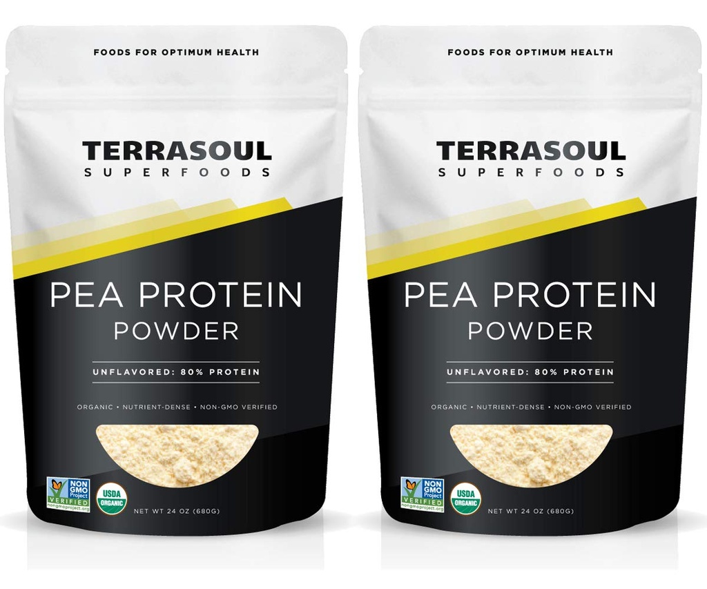 Terrasoul Superfoods Organic Pea Protein, 3 Pounds