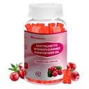 Saw Palmetto for Women Gummies,Organic Saw Palmetto with Pumpkin Seed Oil for Hair Growth,Urinary Health, Sugar Free, Vegan,Cranberry Extract Gummies