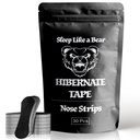 Nose Strips 30 count Sleep Better Nasal Strips Medical Grade Hypoallergenic Gentle Strips for Sensitive Skin Pain Free Removal Nasal Strips for Better Sleep, Black