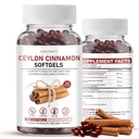 Ceylon Cinnamon Softgels, Organic Ceylon Cinnamon Extract Supplement, Supports Metabolism & Blood Sugar, Ceylon Cinnamon Capsules with Berberine Bitter Melon Turmeric, 300 Softgels
