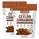 Metabolae Ceylon Cinnamon with Mct Oil, 300 Softgels, Highly Bioavailable Herbal Extract Ceylon Cinnamon Capsules, Energy & Metabolic Support, Non-GMO, Gluten Free, Vegan Friendly