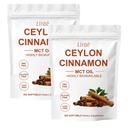 LIRAE Ceylon Cinnamon Ceylon Cinnamon Soft Gels Equivalent with Mct Oil, Highly Bioavailable Herbal Extract | Non-GMO, Gluten Free | 300 Softgel (2)