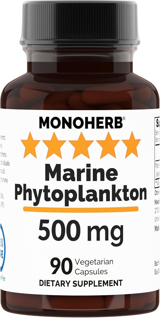 MONOHERB Marine Phytoplankton 500 mg - 90 Kapsułki wegetariańskie