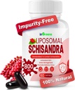 800MG Schisandra Organic Extract, Schisandra Supplement, Schisandra Berry Softgels для енергетичної підтримки, Здоров'я печінки, Антиоксидантний захист та травлення Wellness - 60 Softgels, Виготовлені в США