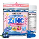 Zinc for Kids & Teens 4+, Kids Zinc Bisglycinate Gummies, Growth, Immune & Skin Support, with Vitamin D3, K2, Omega-3 & Vitamin C, Non-GMO, Sugar Free, 60 Count