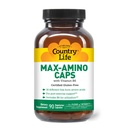 Country Life Max-Amino Caps – 16 Free Form Amino Acids with Vitamin B6 – Amino Acid Complex for Post Workout Support – Gluten Free – 90 Capsules